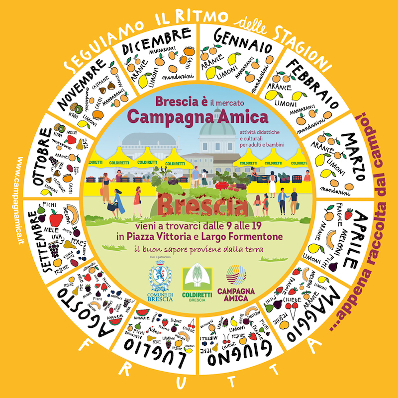 Campagna Amica, il calendario dei mercati domenicali in centro città