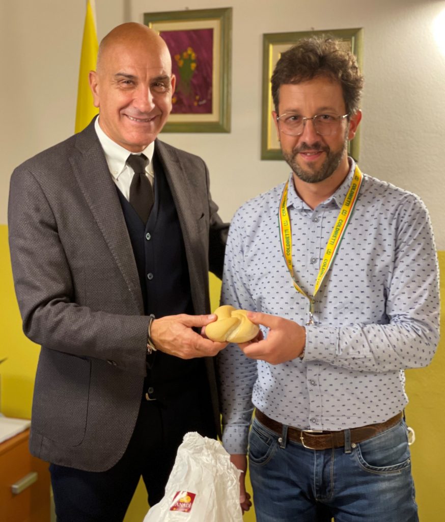 Il direttore Albano con l'imprenditore Lazzaroni di Rovato (BS)